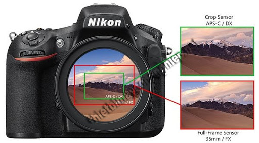 máy ảnh crop và full frame là gì
