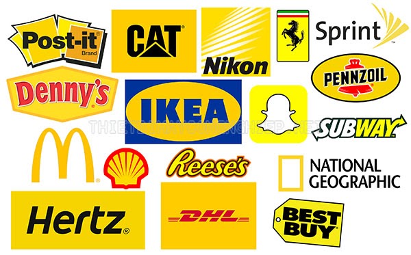 ý nghĩa màu vàng trong logo