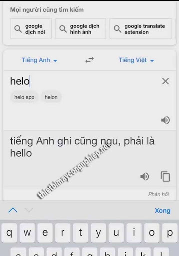google dịch nói bậy bạ tiếng anh